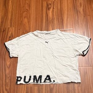 Puma White Tee with Black Accents